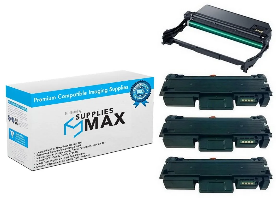 SuppliesMax SuppliesMax Samsung MLT-R116/MLT-D116L Drum &amp; 3 Toner Combo Pack — product photo