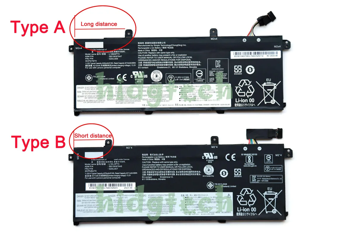 Beisite Beisite L18L3P73 L18M4P74 51Wh laptop battery — product photo