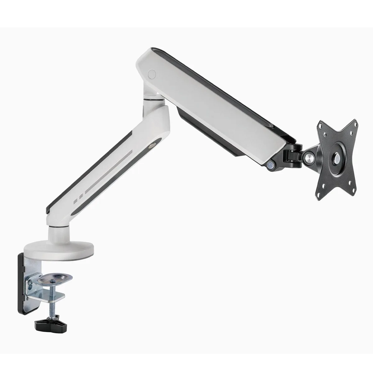 Desky Desky Single LED Monitor Arm White monitor accessory — product photo
