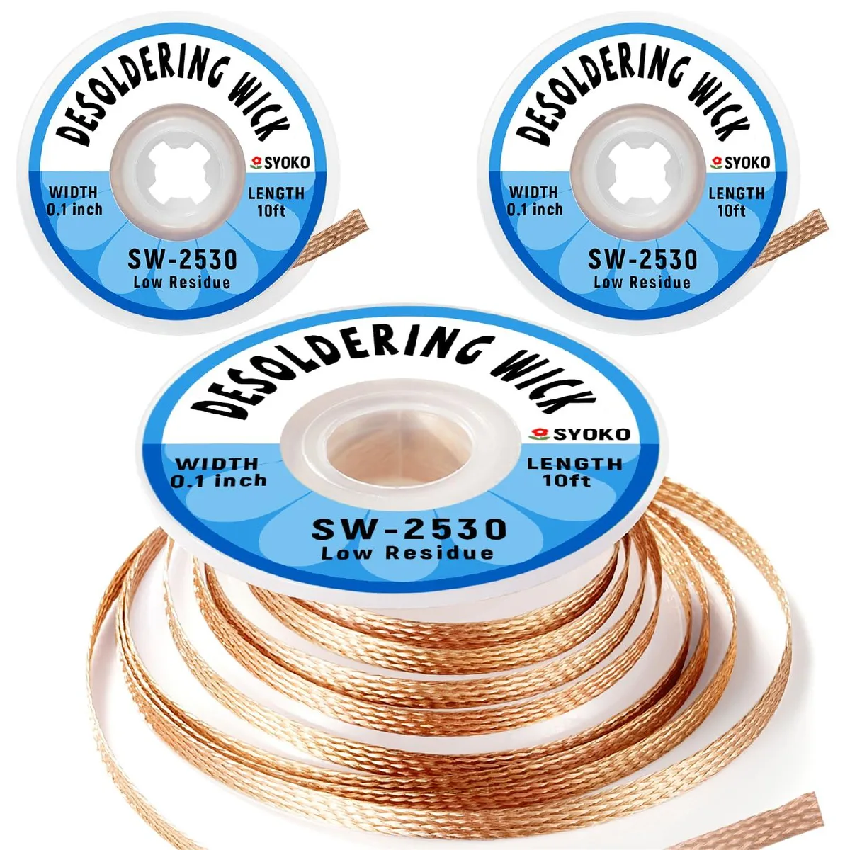 SYOKO SW-2530 Desoldering Wick 2.5mm 3M — product photo