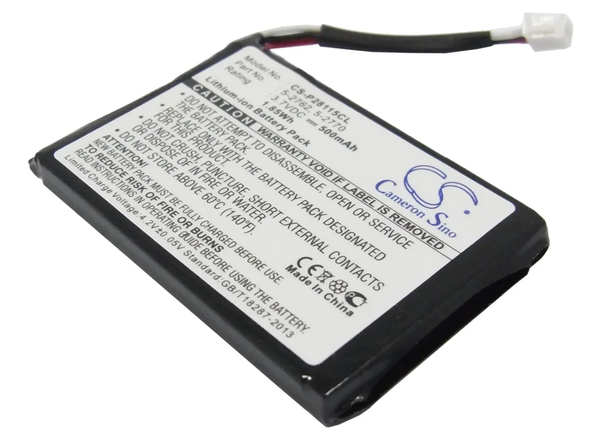 Cameron Sino rectangular replacement battery with connector, light grey plastic casing