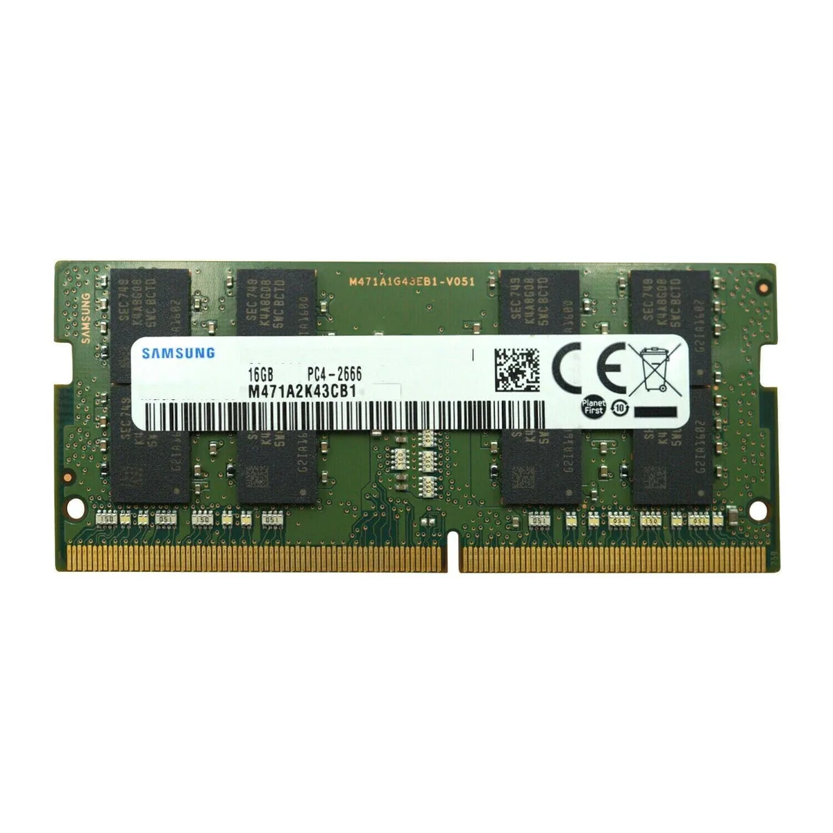 SAMSUNG SAMSUNG 16GB DDR4-2666 2Rx8 SODIMM 260-pin laptop RAM M471A2K43CB1-CTD — product photo