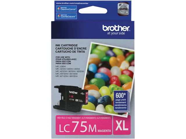 Brother Brother LC75M High Yield Ink Cartridge Magenta 600 Pages — product photo