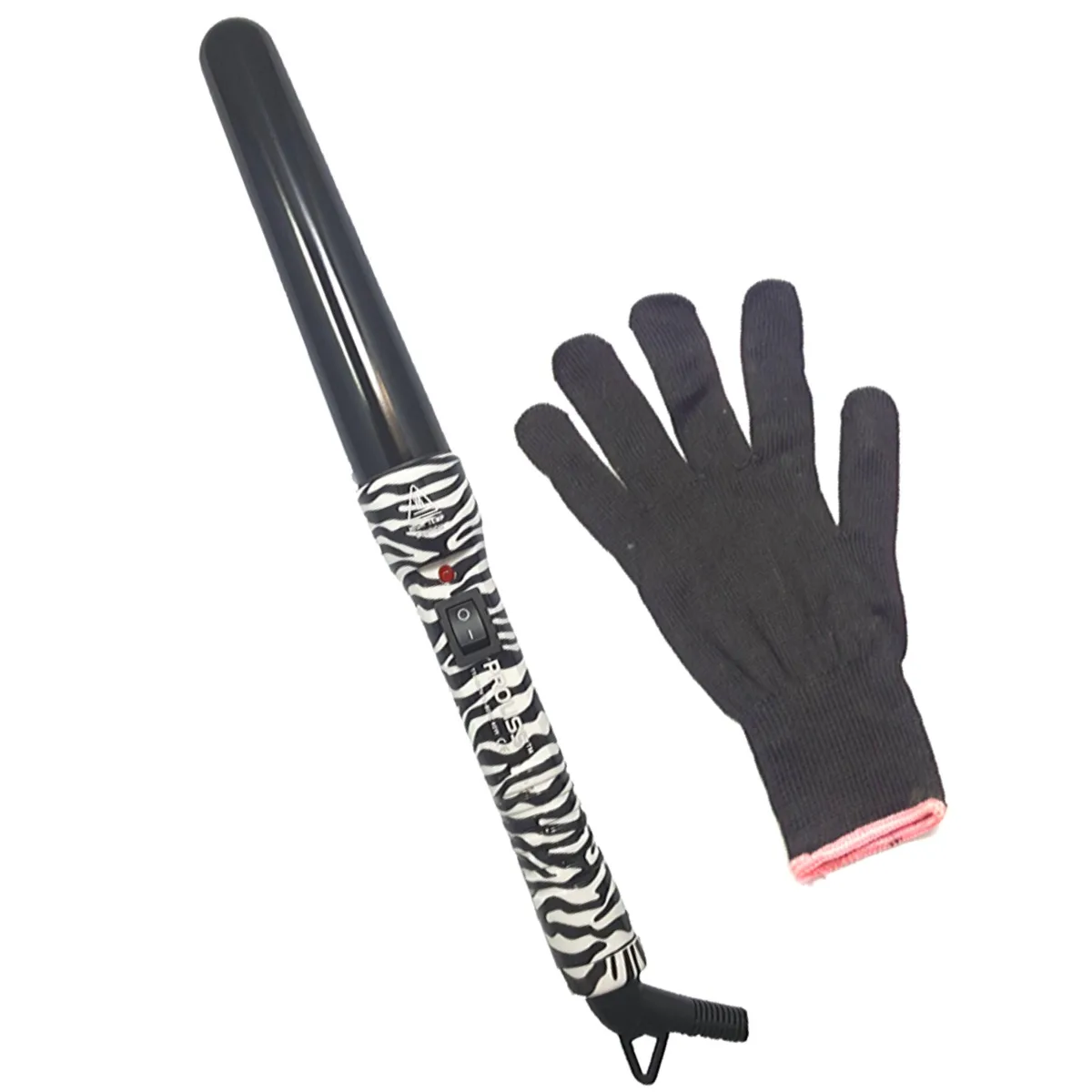 Proliss Proliss The Twister 32-25mm Tourmaline Ceramic Curling Wand White Zebra — product photo