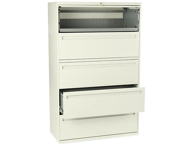 HON HON 795LL 700 Series Five-Drawer Lateral File 42w Putty office furniture — product photo