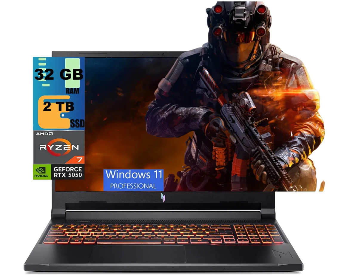 Acer America Acer America Nitro 16 Raider 260 RTX 5050 32GB 2TB gaming laptop — product photo