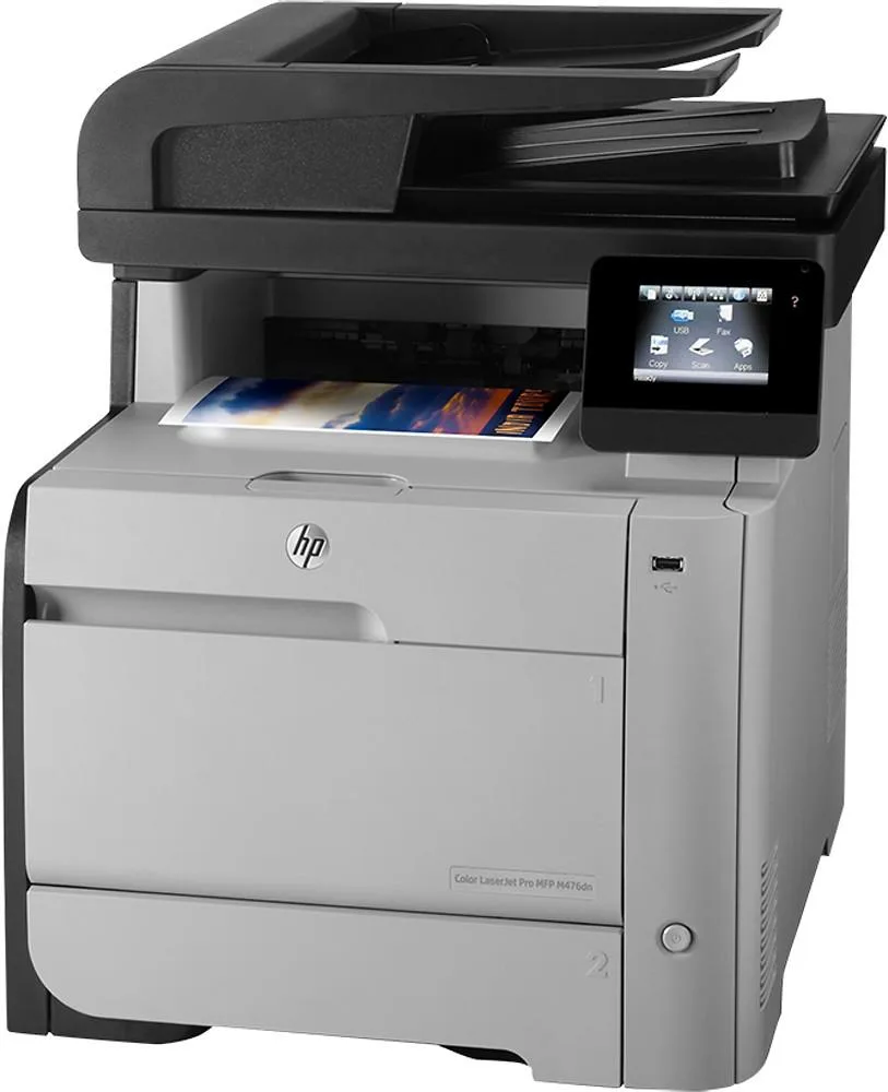 HPE HPE Color LaserJet Pro M476DN CF386A colour laser printer — product photo