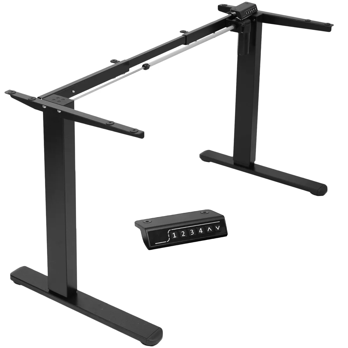 VIVO VIVO Black Electric Standing Desk Frame, Single Motor, Rear-set Legs — product photo