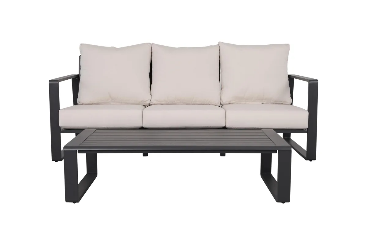 tuphen tuphen YB15052 rectangular coffee table light brown cushions — product photo