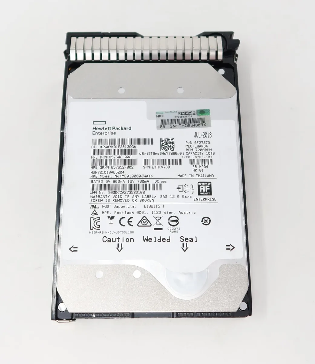 HP HP 10 TB SAS 12 Gb/s 7200 rpm LFF internal hard drive — product photo