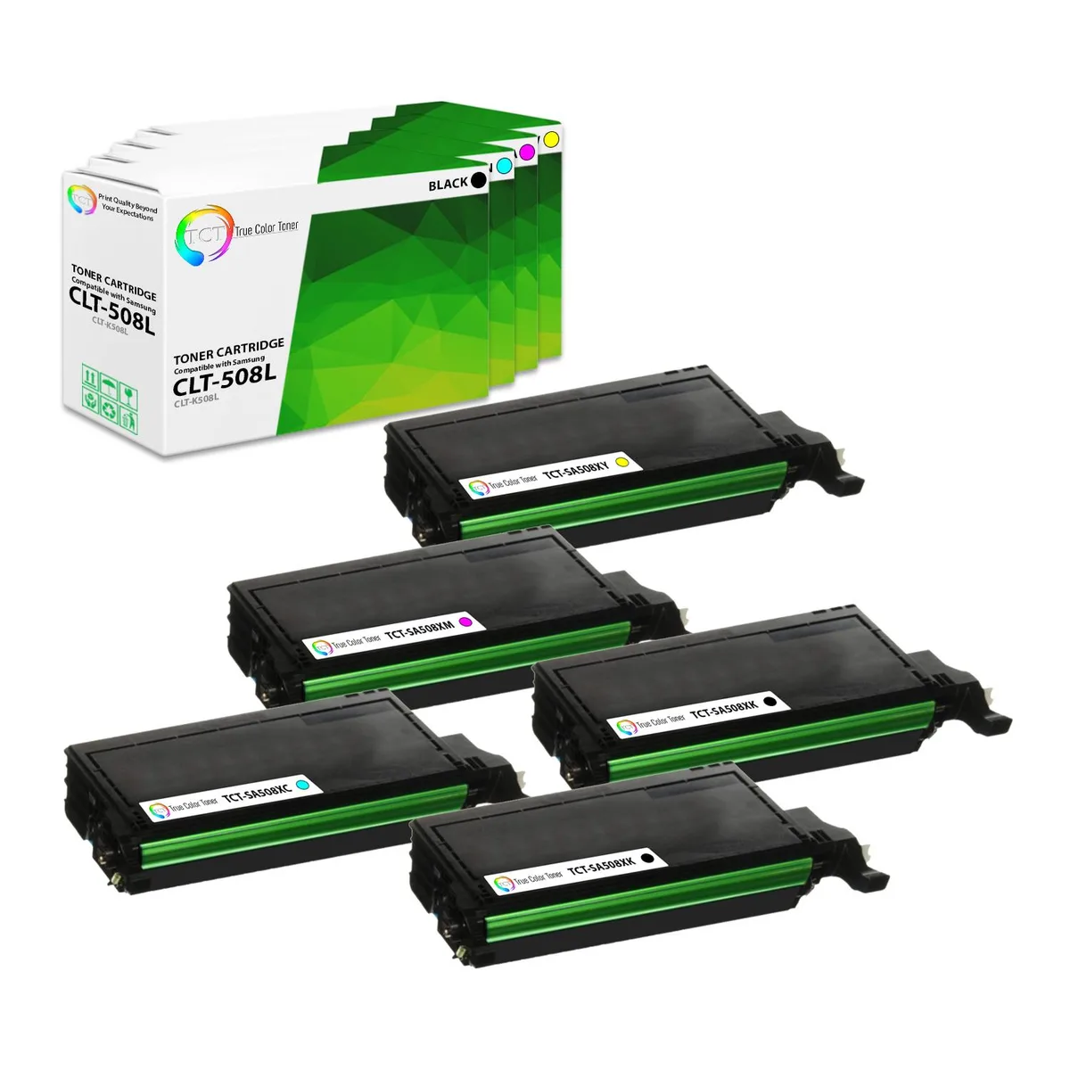 True Color Toner True Color Toner CLT-508L 5-Pack High Yield Toner Cartridges — product photo