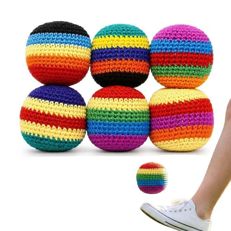 GKAUHS iucqlca 6PCS Hand-Made Knitted Footbag 2026 Upgraded — product photo