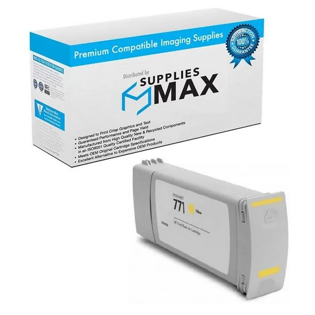 SuppliesMax SuppliesMax HP B6Y18A Yellow High Yield Inkjet Cartridge 775 ML — product photo