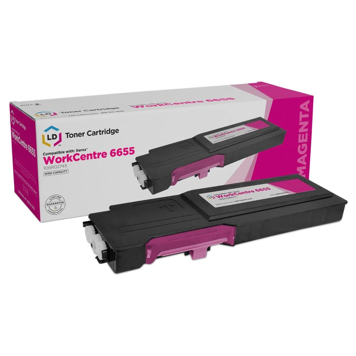 LD Products LD Products Compatible Toner Cartridge for Xerox 106R02745 High Yield Magenta — product photo
