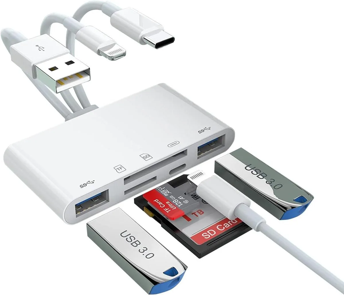 Jansicotek Jansicotek CLAP436 5-in-1 Card Reader White — product photo