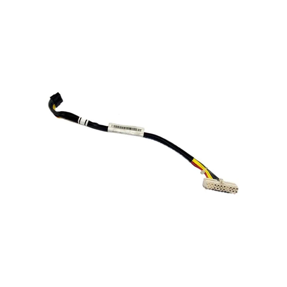 Flat grey IDE backplane cable with connectors, twelve inches long