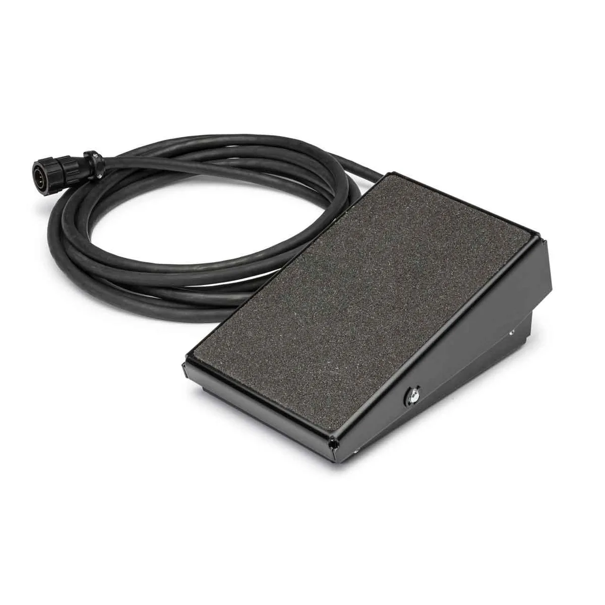 Lincoln Electric K4361-1 TIG welding foot pedal, black metal housing with treaded surface