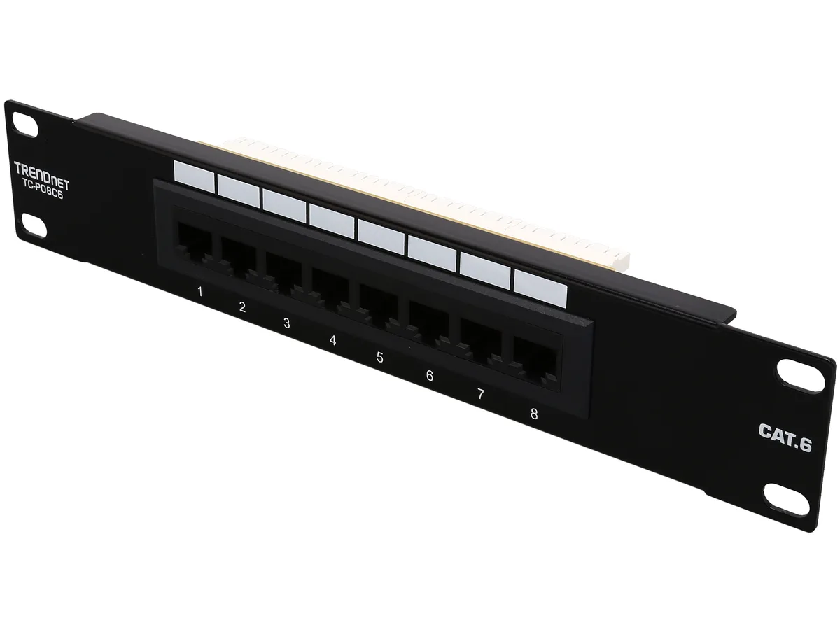 TRENDnet TRENDnet TC-P08C6 8-port Cat 6 unshielded patch panel — product photo