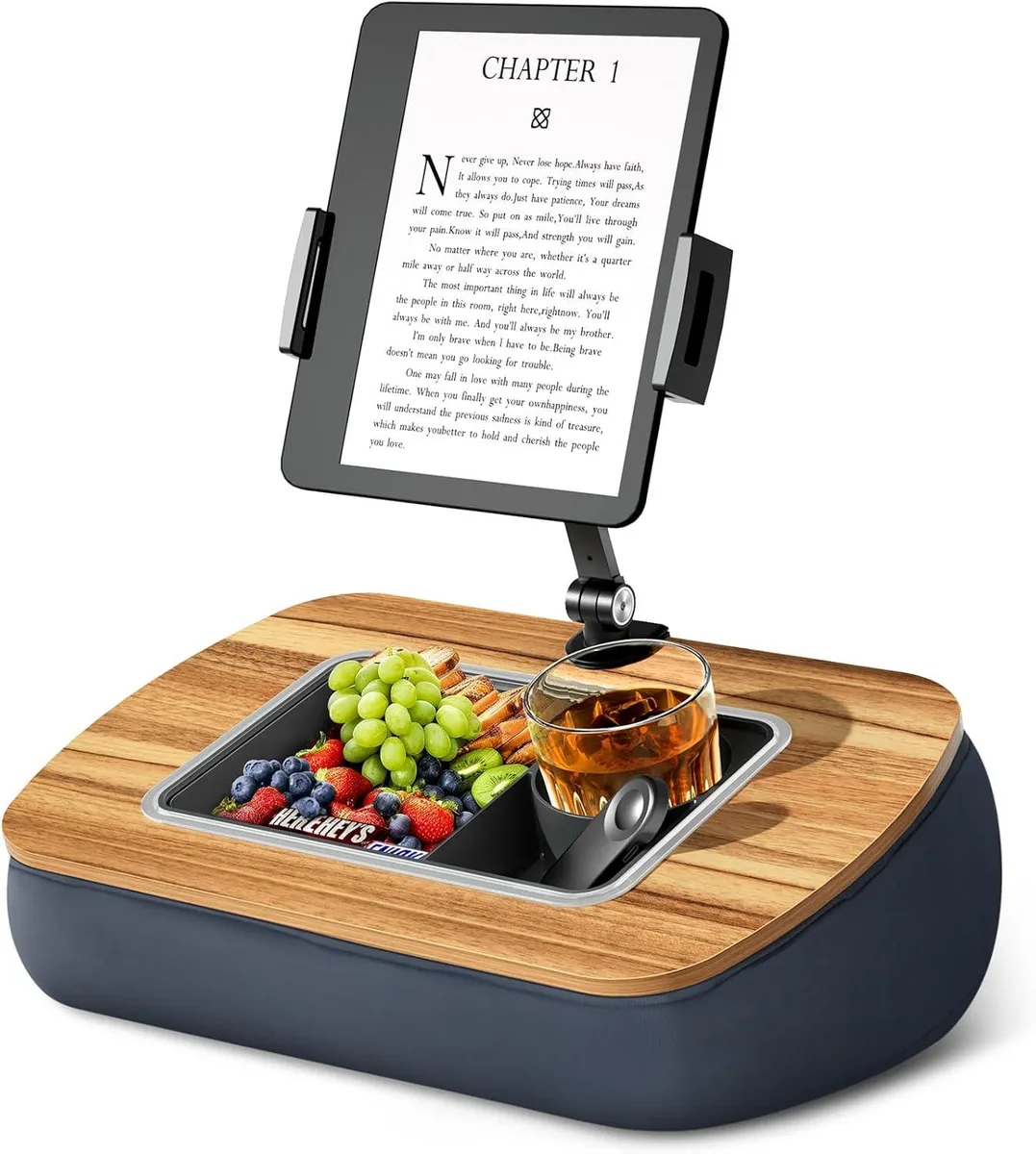 MCHOSE MCHOSE Tablet Pillow Stand with Snack Bowl Gray — product photo