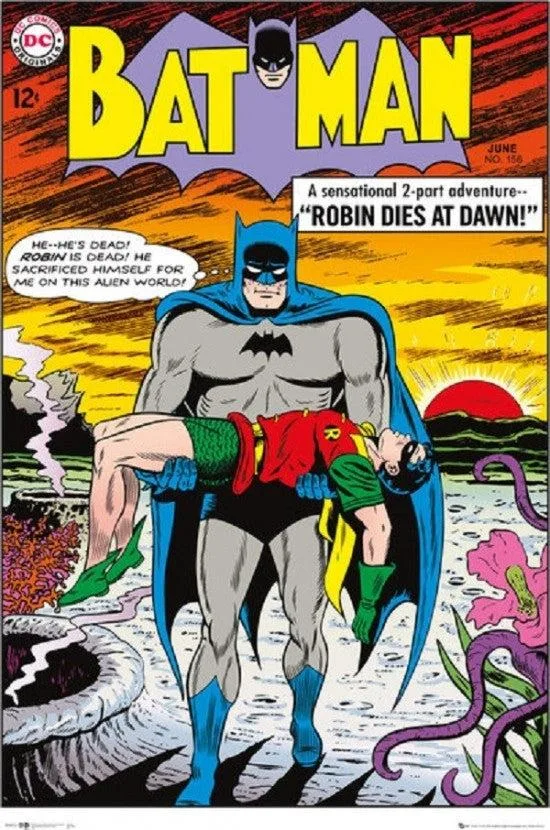 Batman Comics Robin Dies At Dawn poster print 24 x 36 inches on heavy stock paper