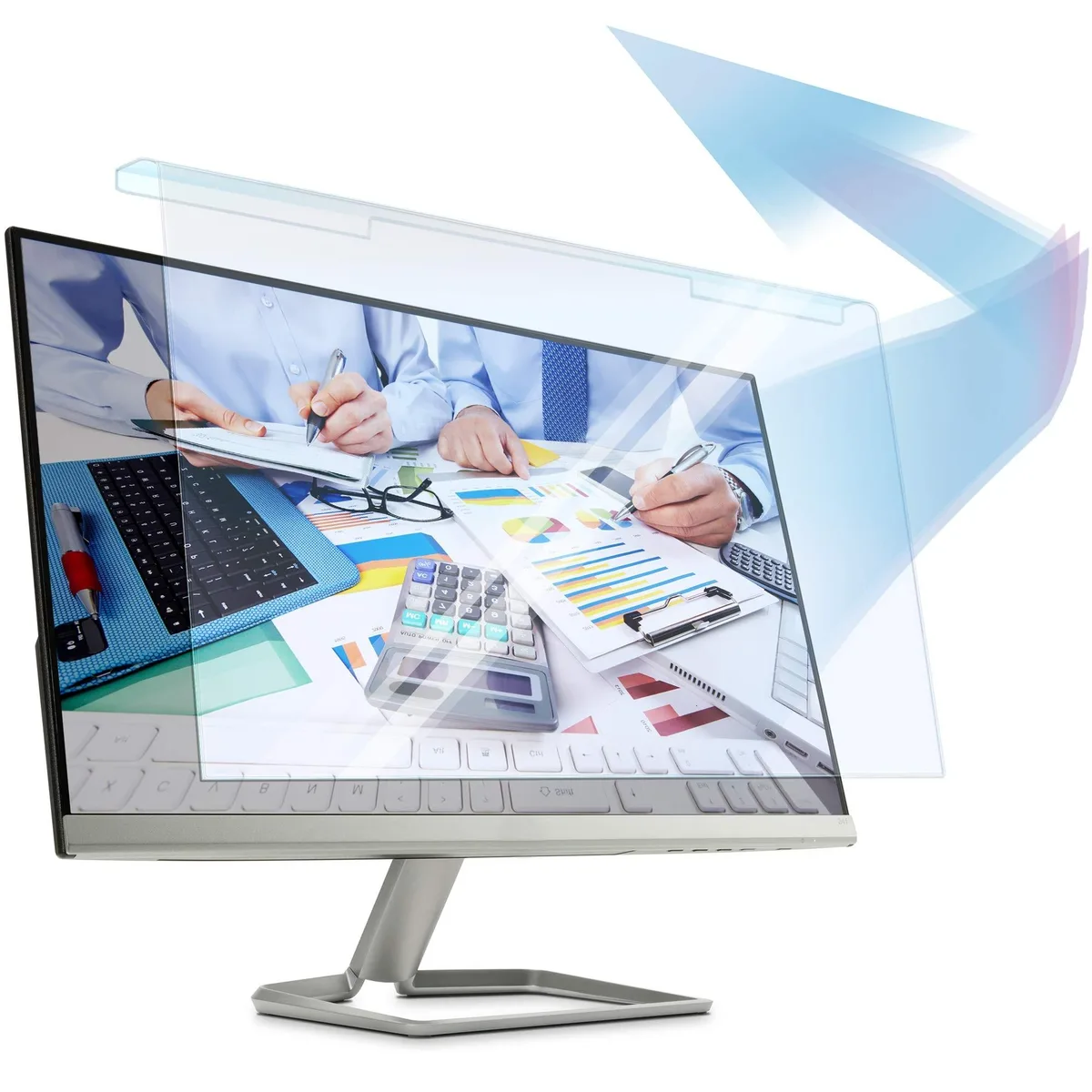 V2 Technologies V2 Technologies 2 in 1 accessory anti blue light screen filter 20 inch 80% block 18.03 x 10.63 inch — product photo