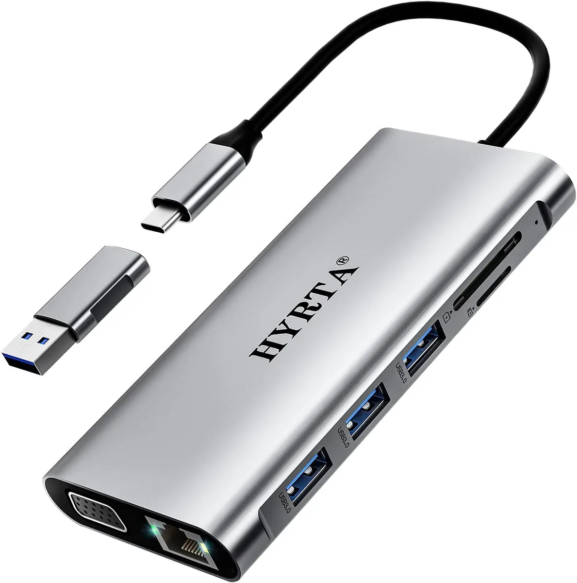 TAURKENAM TAURKENAM 12-in-1 USB-C Docking Station Dual Monitor DisplayLink — product photo