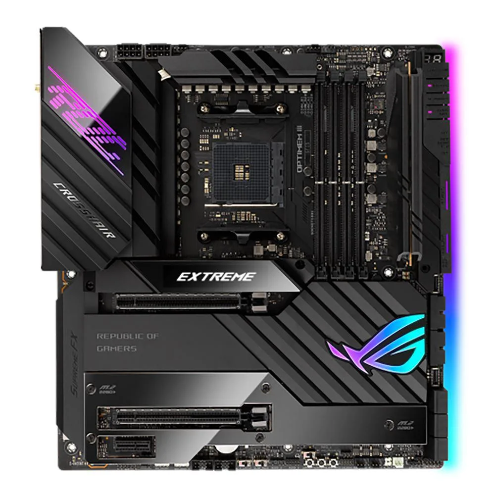 ASUS ASUS ROG CROSSHAIR VIII EXTREME AMD motherboard AM4 128GB DDR4 Extended ATX — product photo