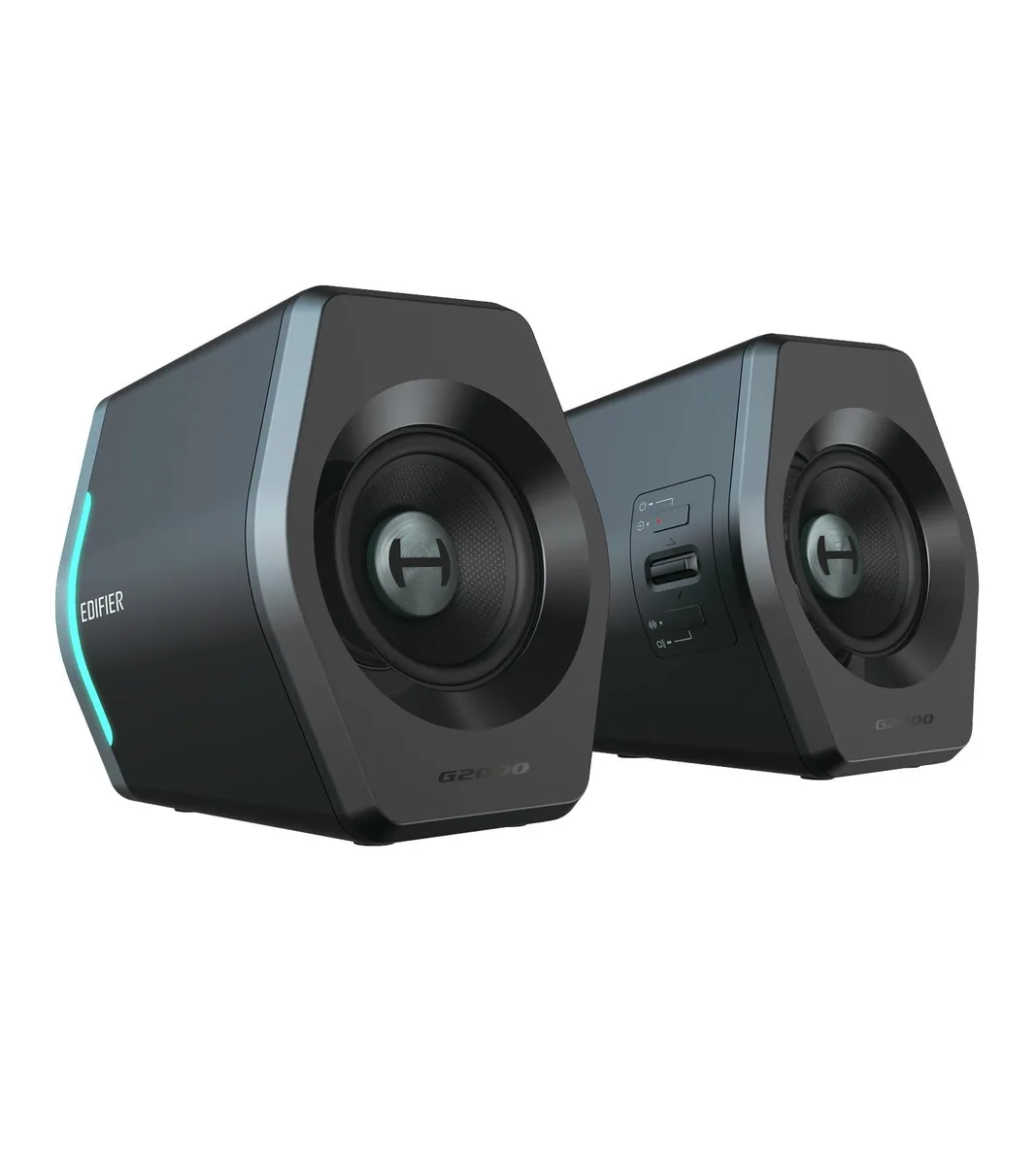 Hecate G2000 RGB Gaming Speakers 32W Bluetooth 5.1 2.75" drivers — product photo