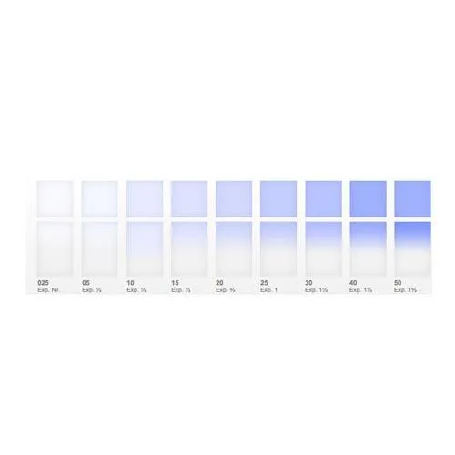 Square blue polyester camera filter 100x100mm