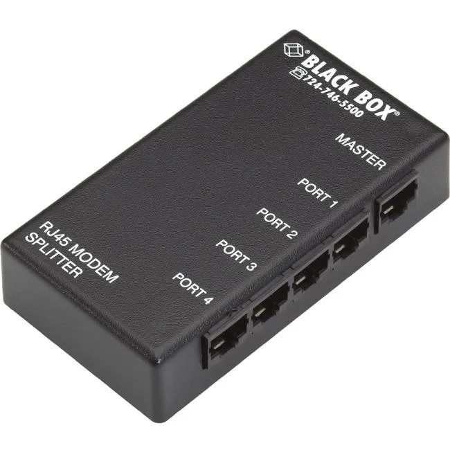 Black Box TL421A 4-Port Modem Splitter compact network switch
