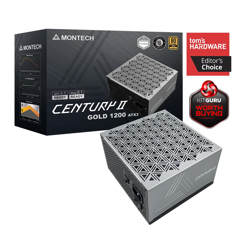 Montech Montech Century II 1200 1200 W ATX 3.1 power supply — product photo