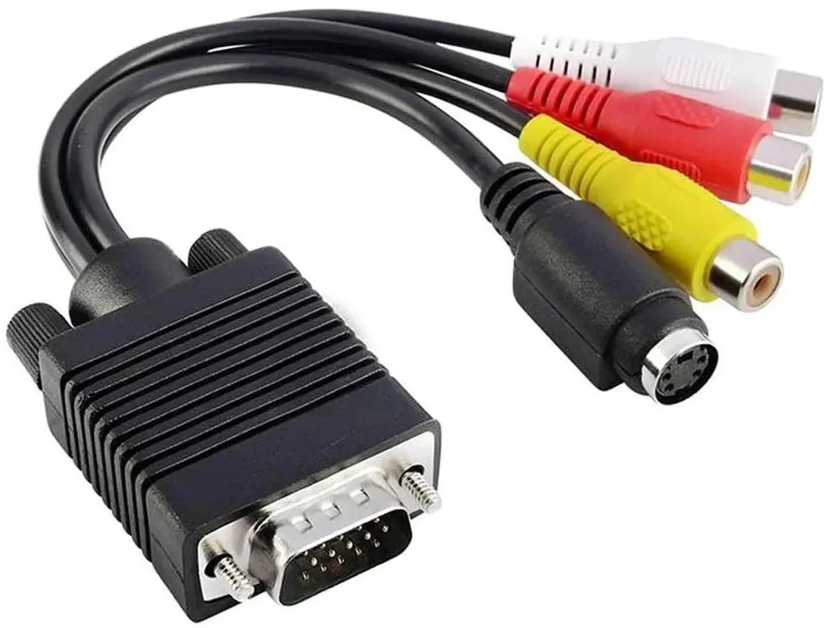 SMUGDESK SMUGDESK VGA to SVideo & 3RCA AV Adapter Converter — product photo