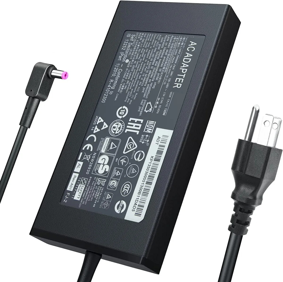 myVolts myVolts 135W AC Adapter Charger for Acer Laptop — product photo