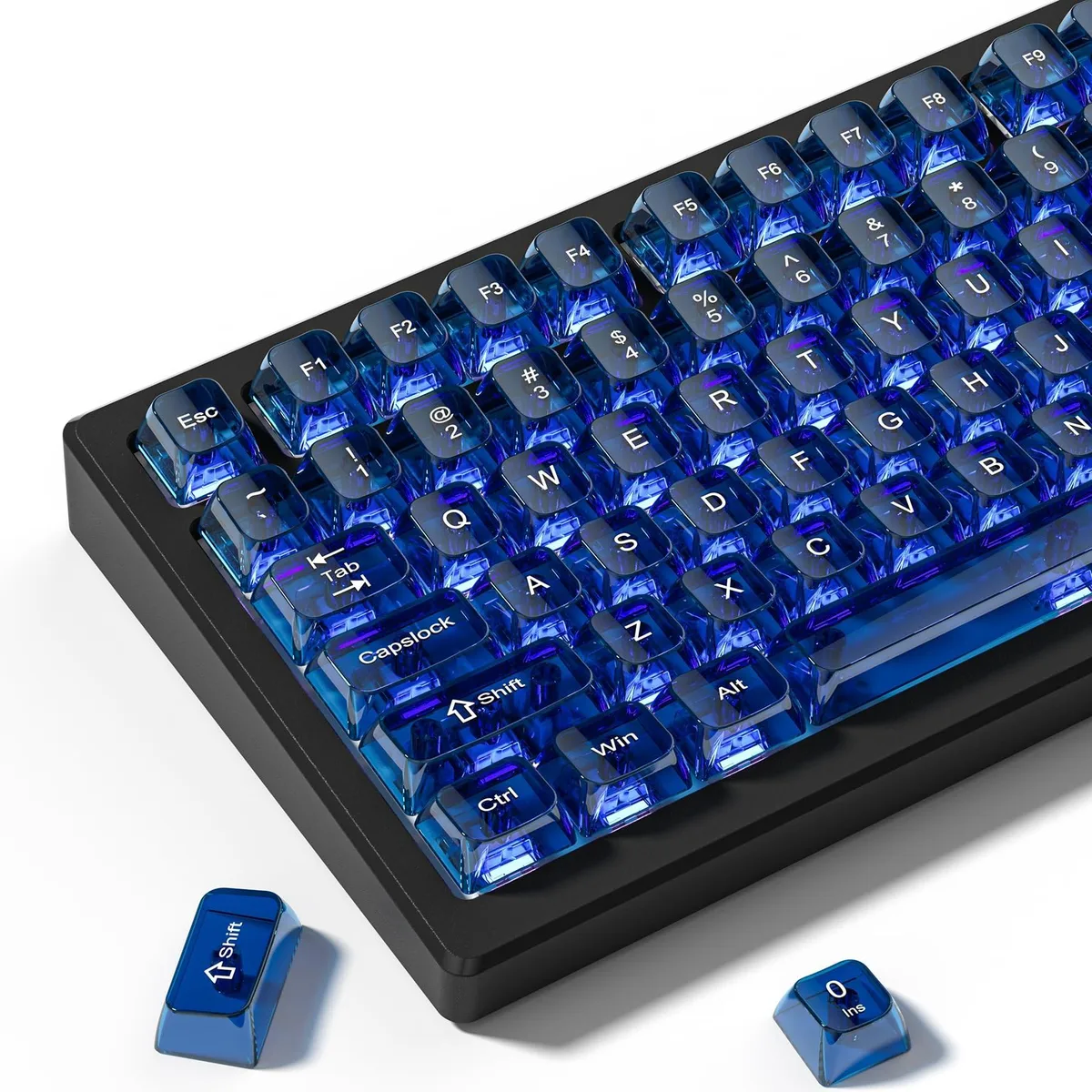 Womier Womier Dark Blue Clear 115-Key MDA Keycap Set 60 65 75 96 100% — product photo