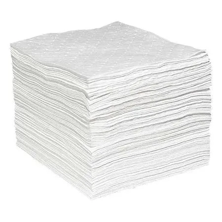 Spilltech Spilltech WPB100H Sorbent Pad 15x19 in 29 gal White Polypropylene 100ct — product photo