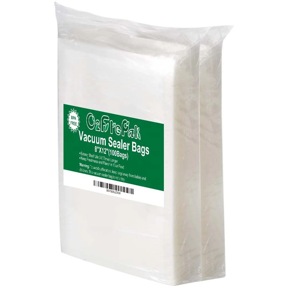 O2frepak 8"x12" Vacuum Sealer Bags 100ct — product photo
