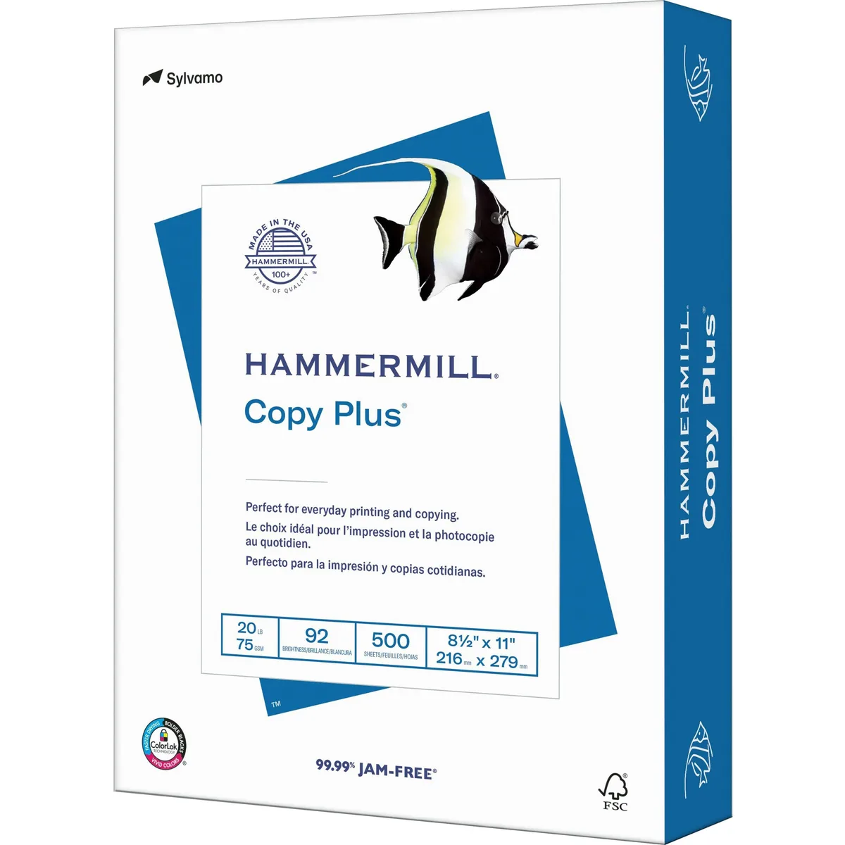 Hammermill Hammermill 105007 Copy Plus Paper White 92 Brightness Letter 8.50 x 11.00 500 Sheets — product photo