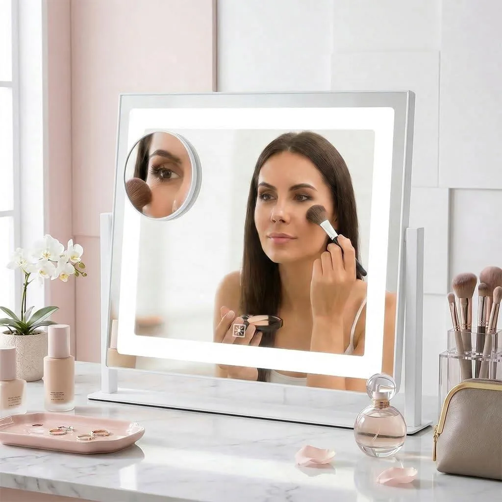 orelease JZBT0507 bath mirror 12" x 16" 10X 360° rotation — product photo