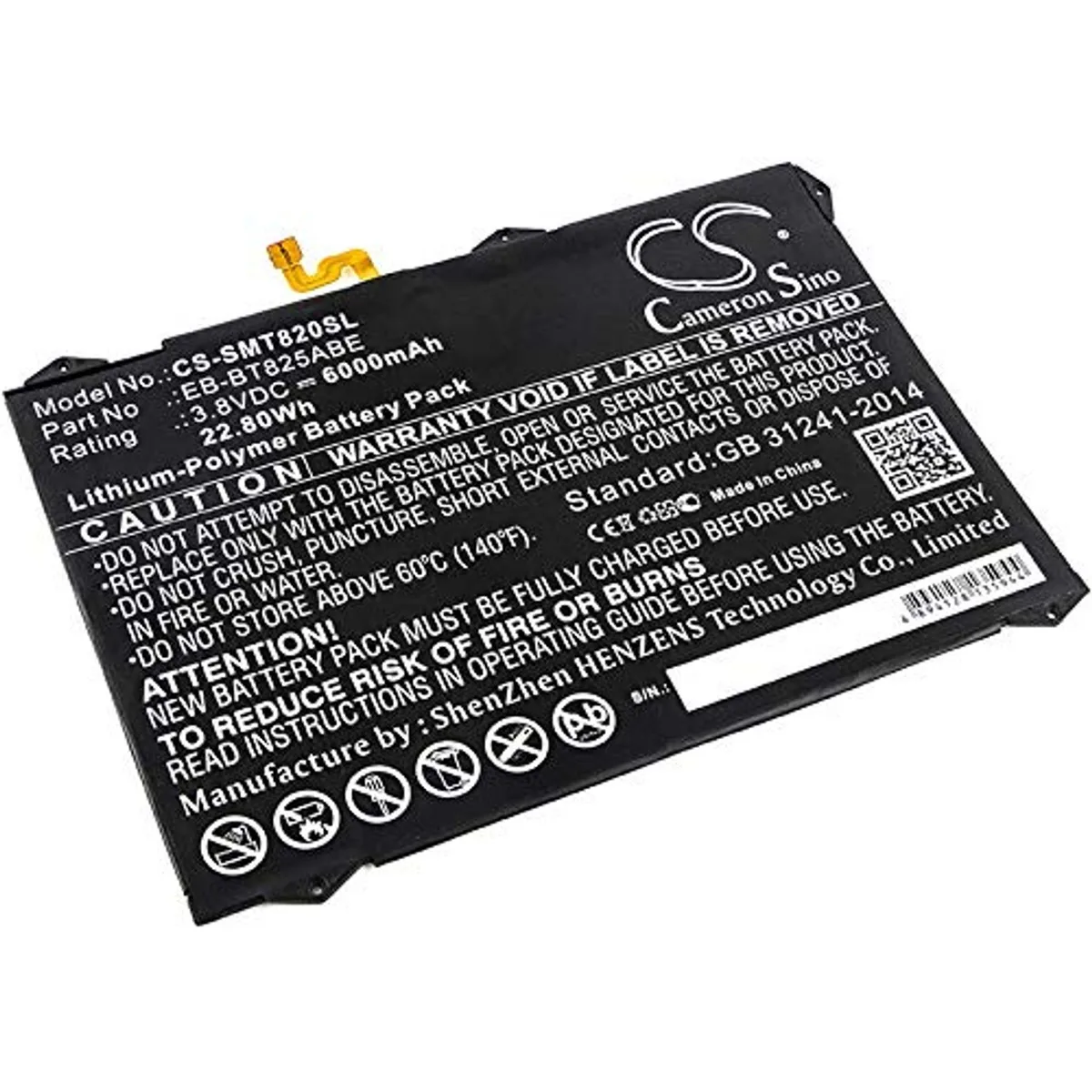 Cameron Sino 6000mAh Battery for Galaxy Tab S3 9.7 — product photo