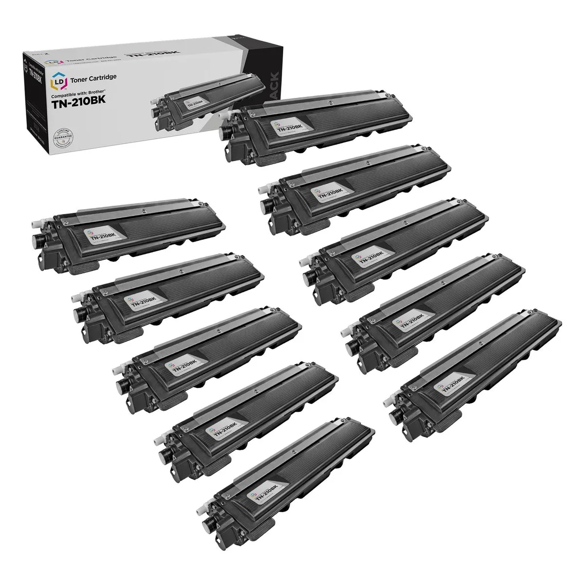 LD Products LD Products TN210BK Black Toner Cartridge 10-Pack — product photo