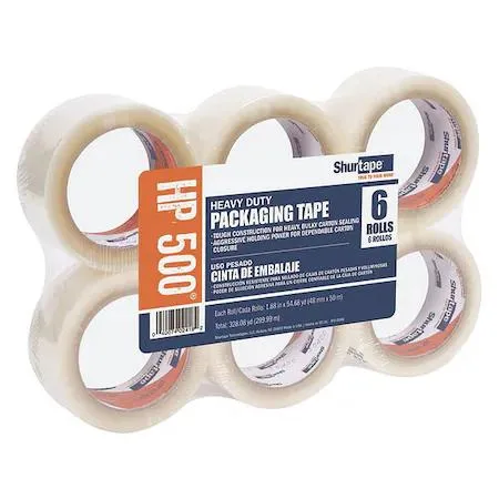 SHURTAPE TECHNOLOGIES, INC. SHURTAPE TECHNOLOGIES, INC. 207831 Carton Sealing Tape 3 mil Clear PK36 — product photo