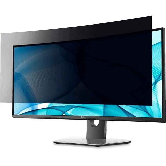 Flat rectangular privacy screen filter with matte finish