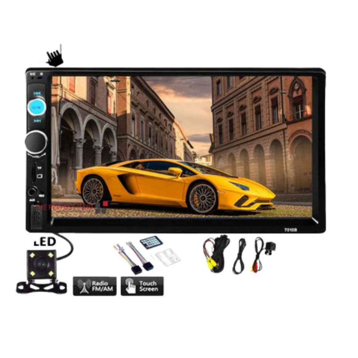 The Perfect Part The Perfect Part 7" Double 2 DIN Car HD Radio Touch Screen With Camera — product photo