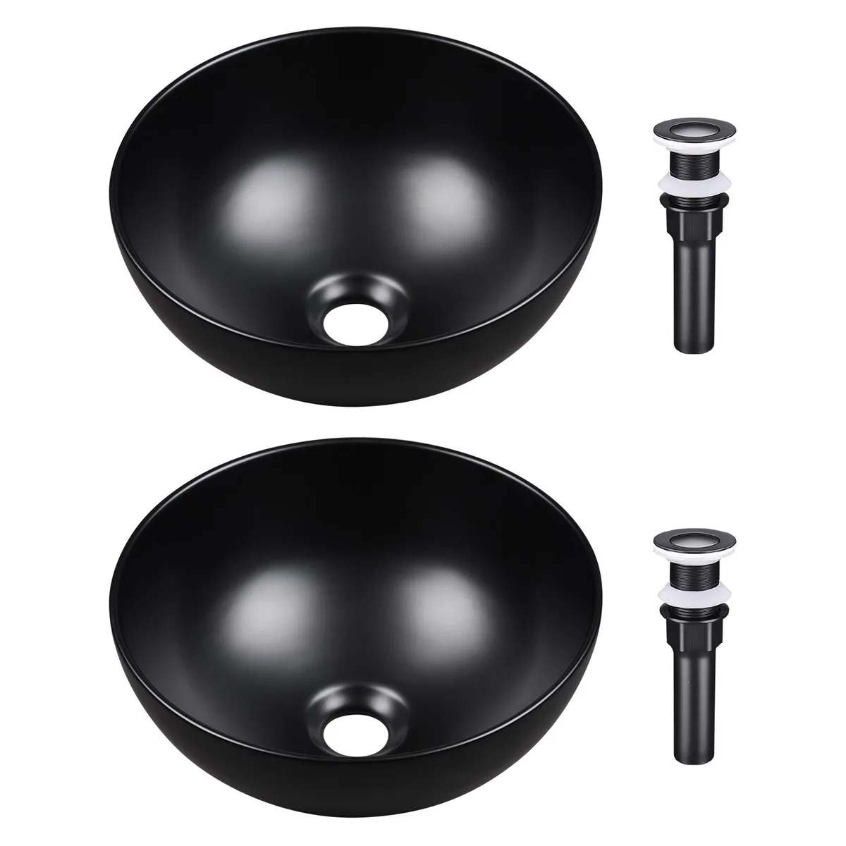 Yescom USA, Inc. Yescom USA, Inc. 80PSK018-8206-06.V1X2 undermount bathroom sink 12" 2 pack — product photo