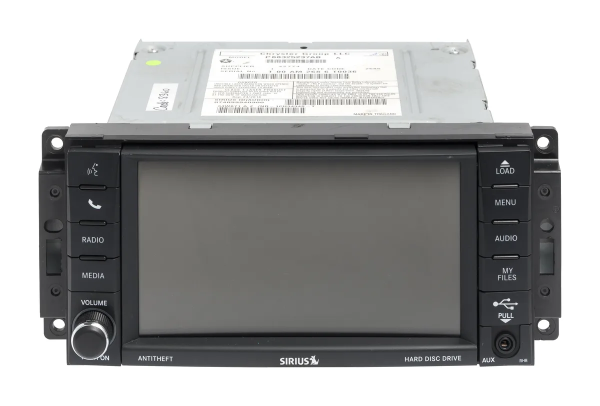 1 Factory Radio 1 Factory Radio 68325237AB receiver 6.5" navigation RHB 2012-2020 Dodge Caravan — product photo
