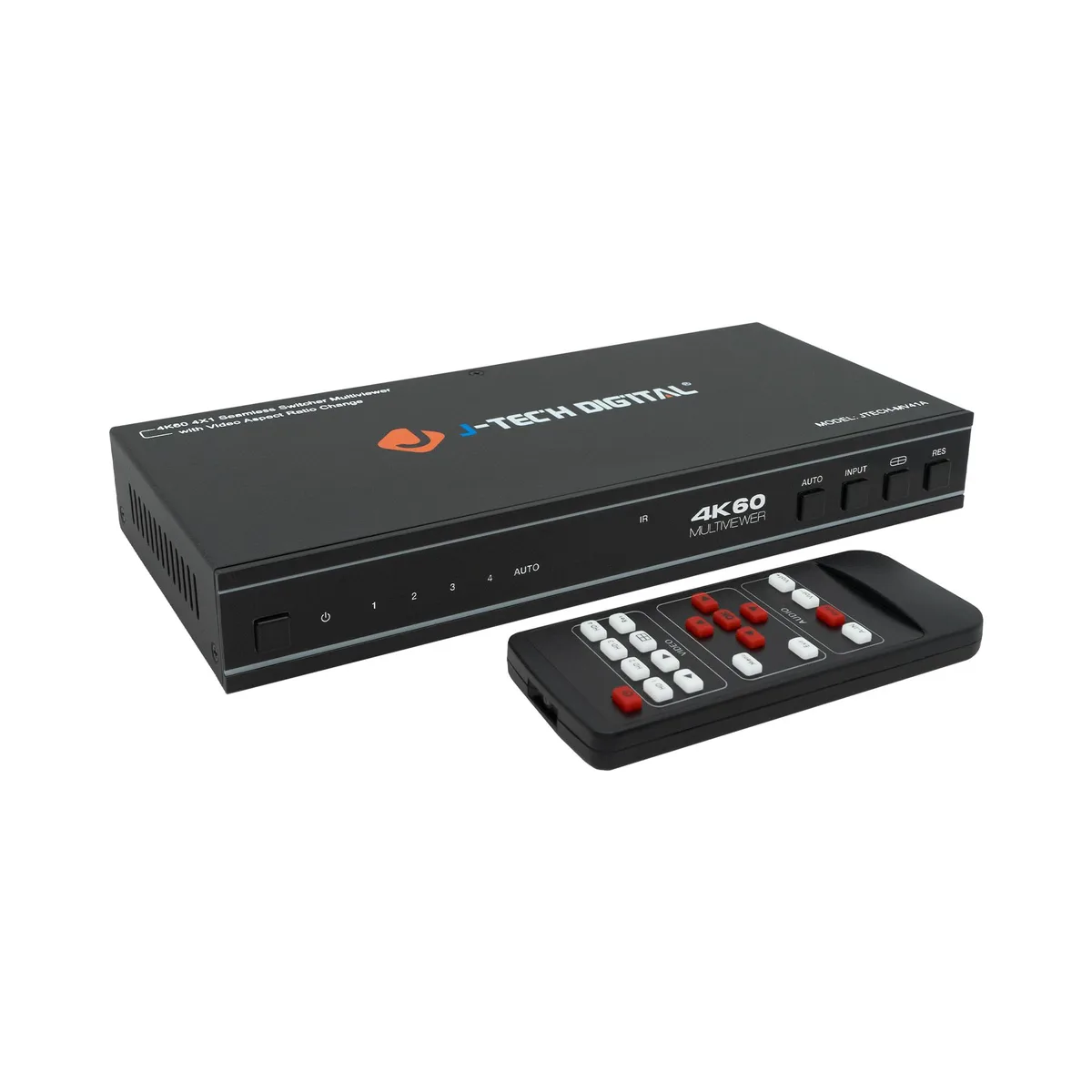 J-Tech Digital Inc. J-Tech Digital Inc. JTECH-MV41A 4x1 HDMI Multi-viewer &amp; Seamless Switcher 4K 60Hz — product photo