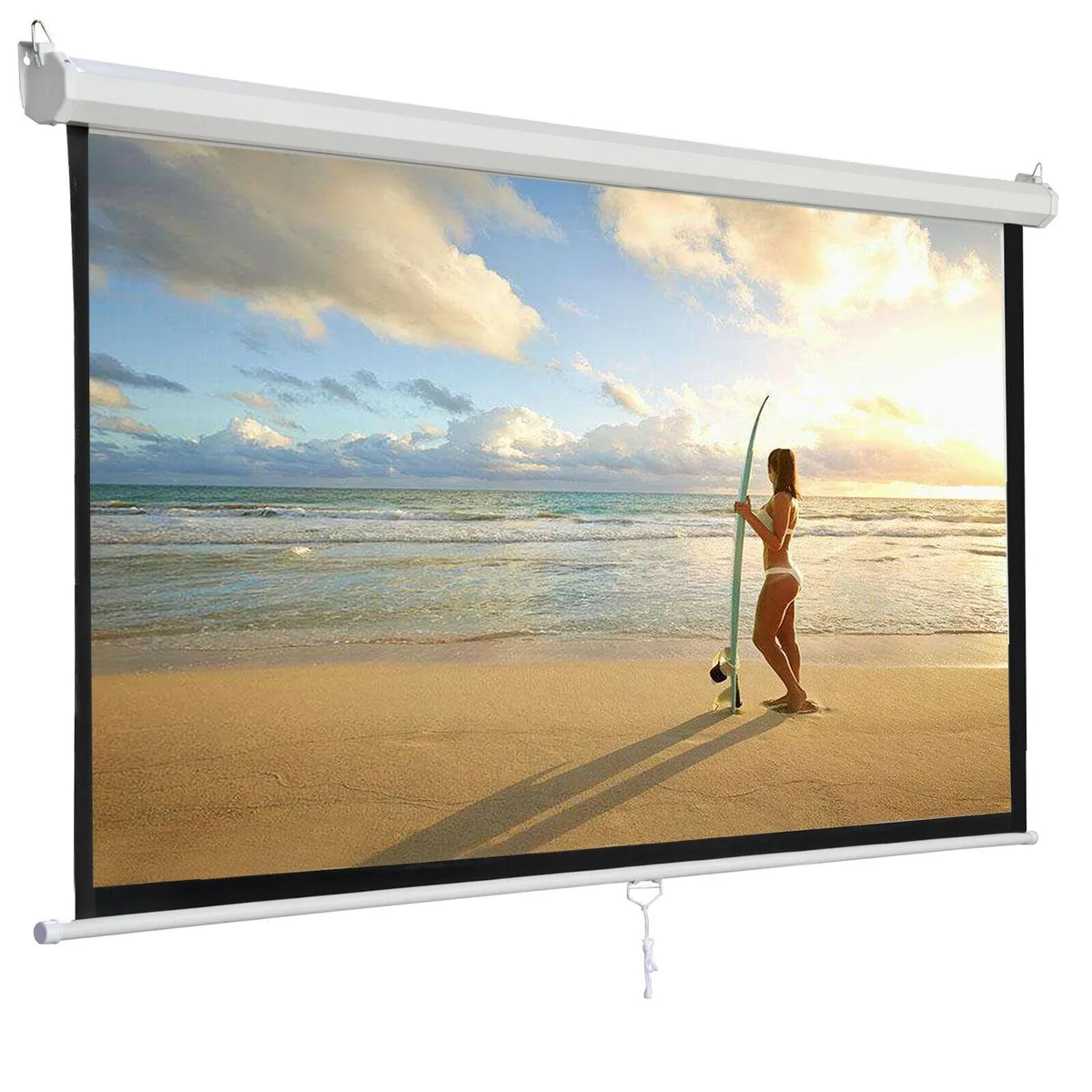 Thinkstar Thinkstar 119" Manual Pull Down Projector Screen 84"x84" 1:1 — product photo