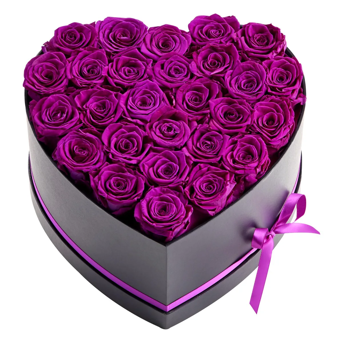 VEVOR VEVOR Forever Flowers 27 Preserved Roses Heart Box Purple — product photo