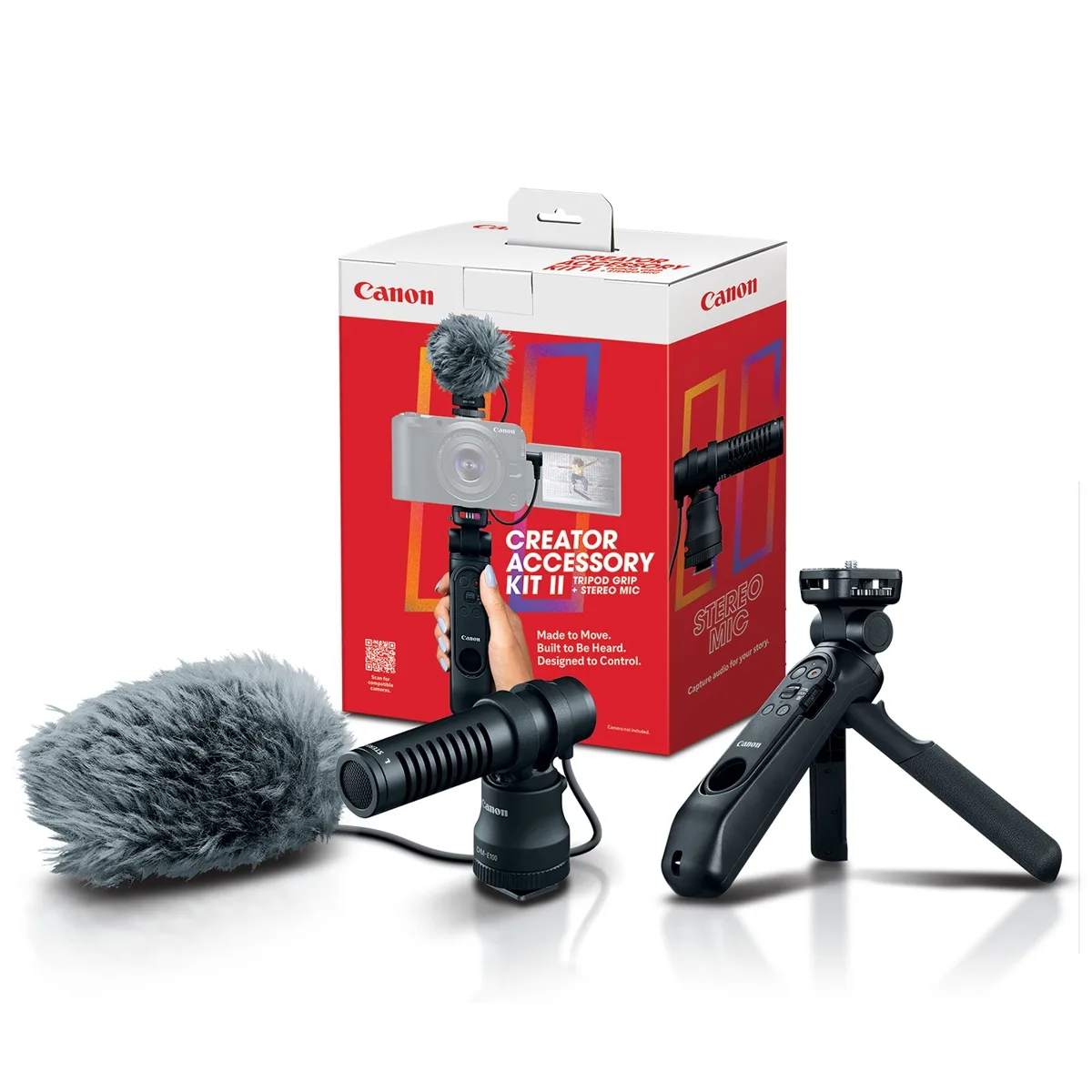 Canon Creator Accessory Kit II with tripod grip and stereo microphone