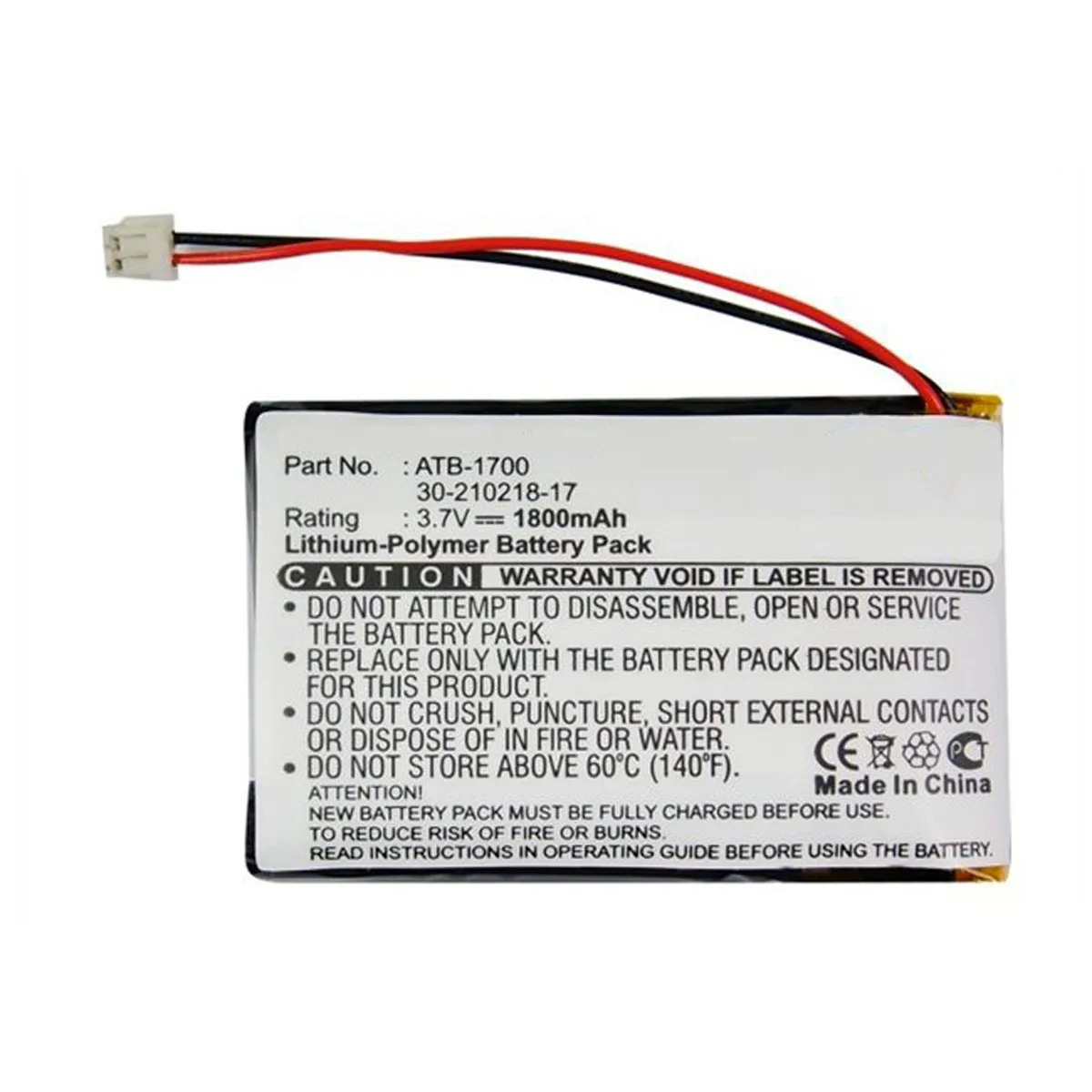 MPF Products MPF Products ATB-1700 1800mAh 3.7V Battery for RTI T3V T3-V+ — product photo